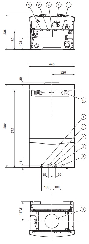 Газовый настенный котел Vaillant atmoTEC plus VUW 240/5-5 (H-RU/VE), 24 кВт