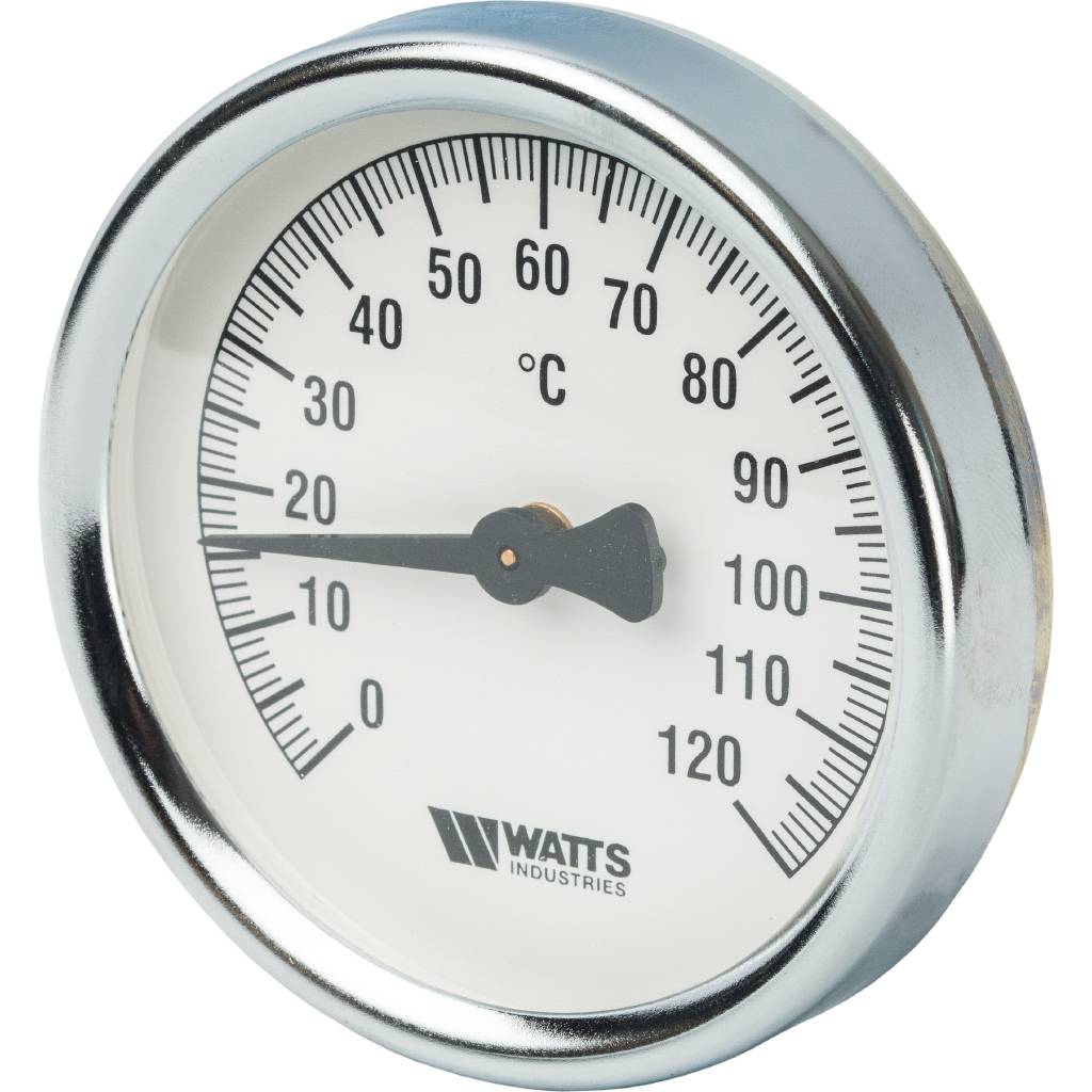 Термометр биметаллический WATTS накладной 80 мм