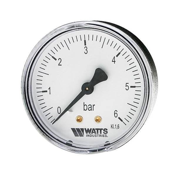 Манометр аксиальный WATTS 80мм 1/4 давление 10 бар