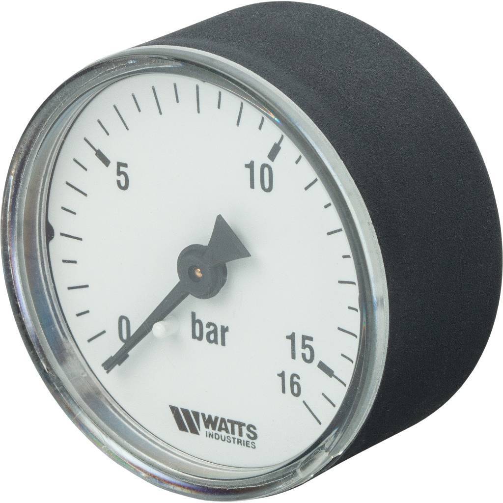 Манометр аксиальный WATTS 50 мм 1/4 давление 16 бар