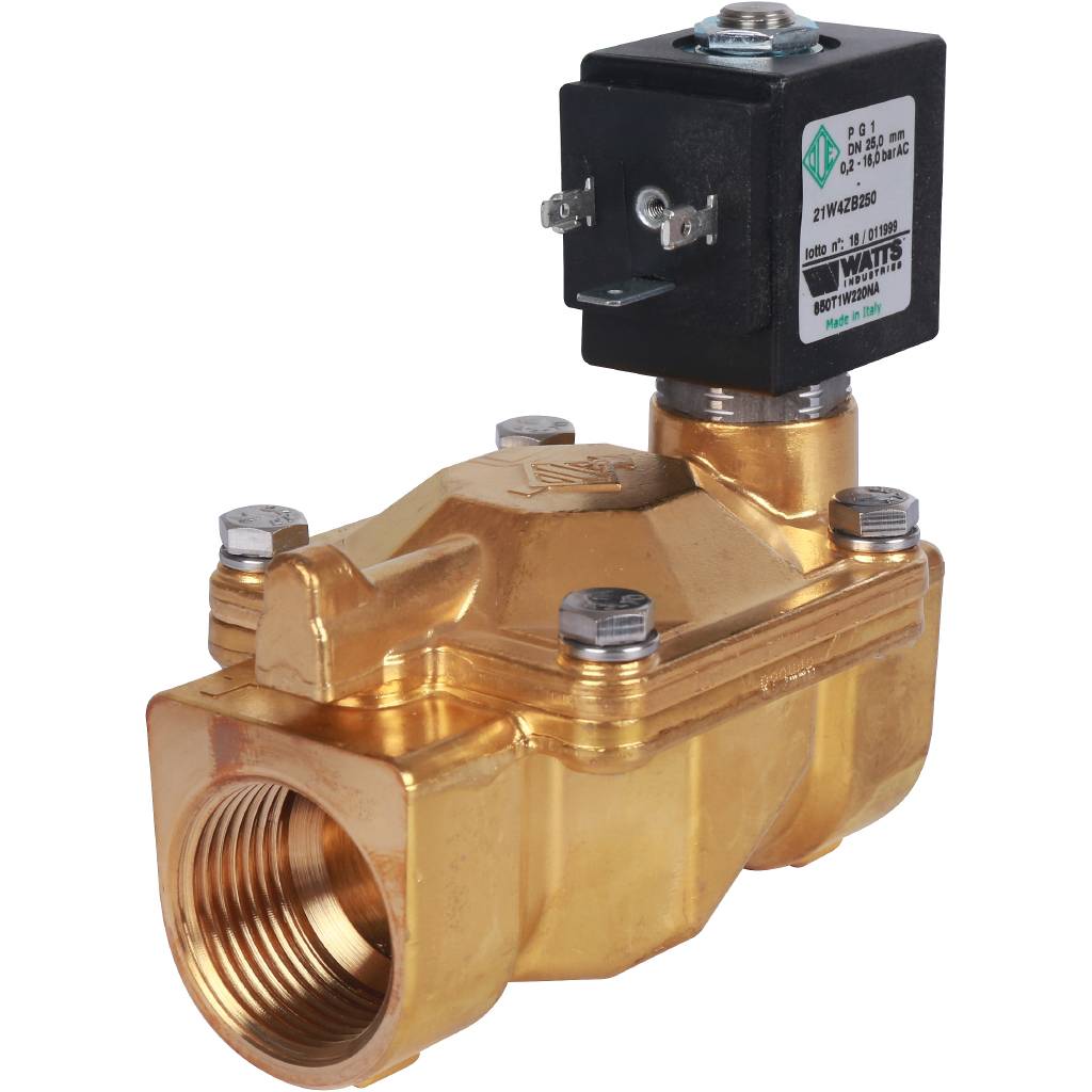 Соленоидный клапан Watts 850T (850T1W220NA) для систем водоснабжения 1 230 B Н.О.