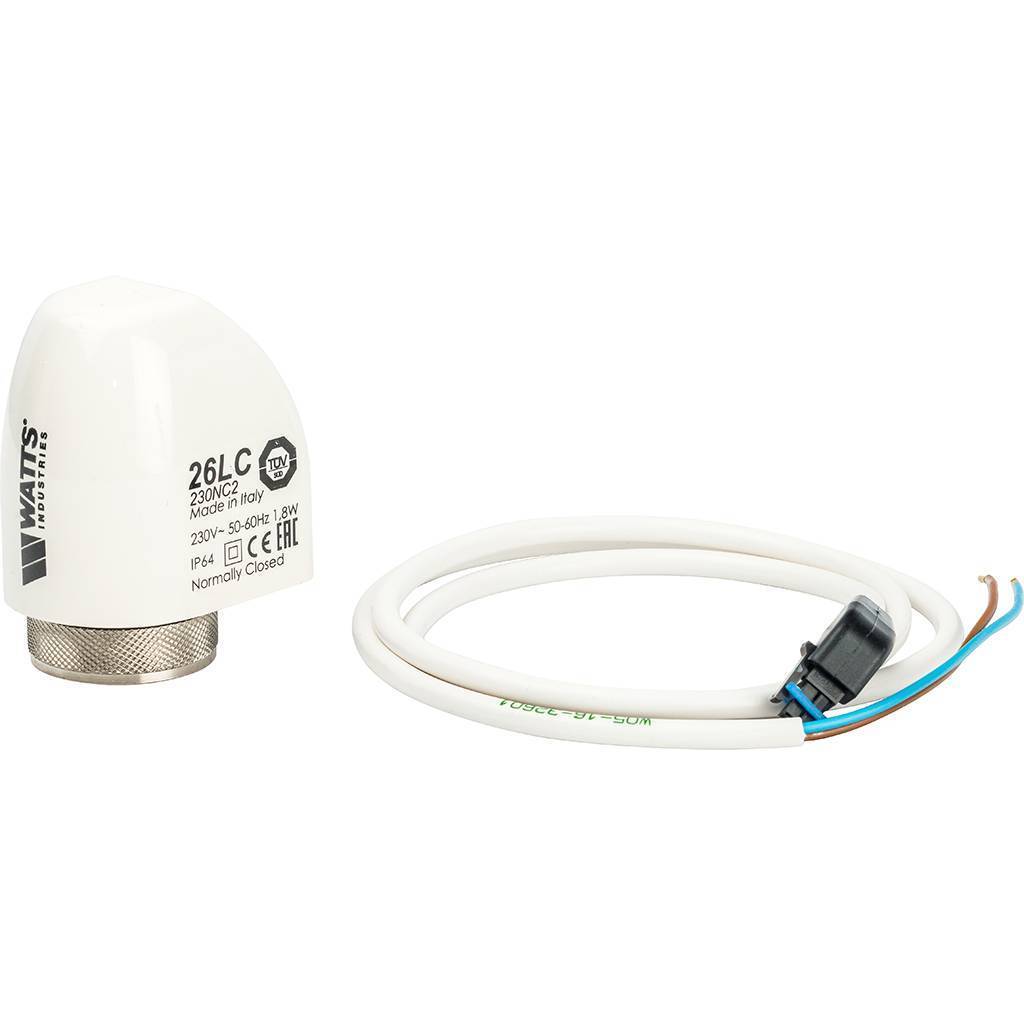 Сервопривод 26 LC (н.з) 230V AC, световая индикация, съемный кабель