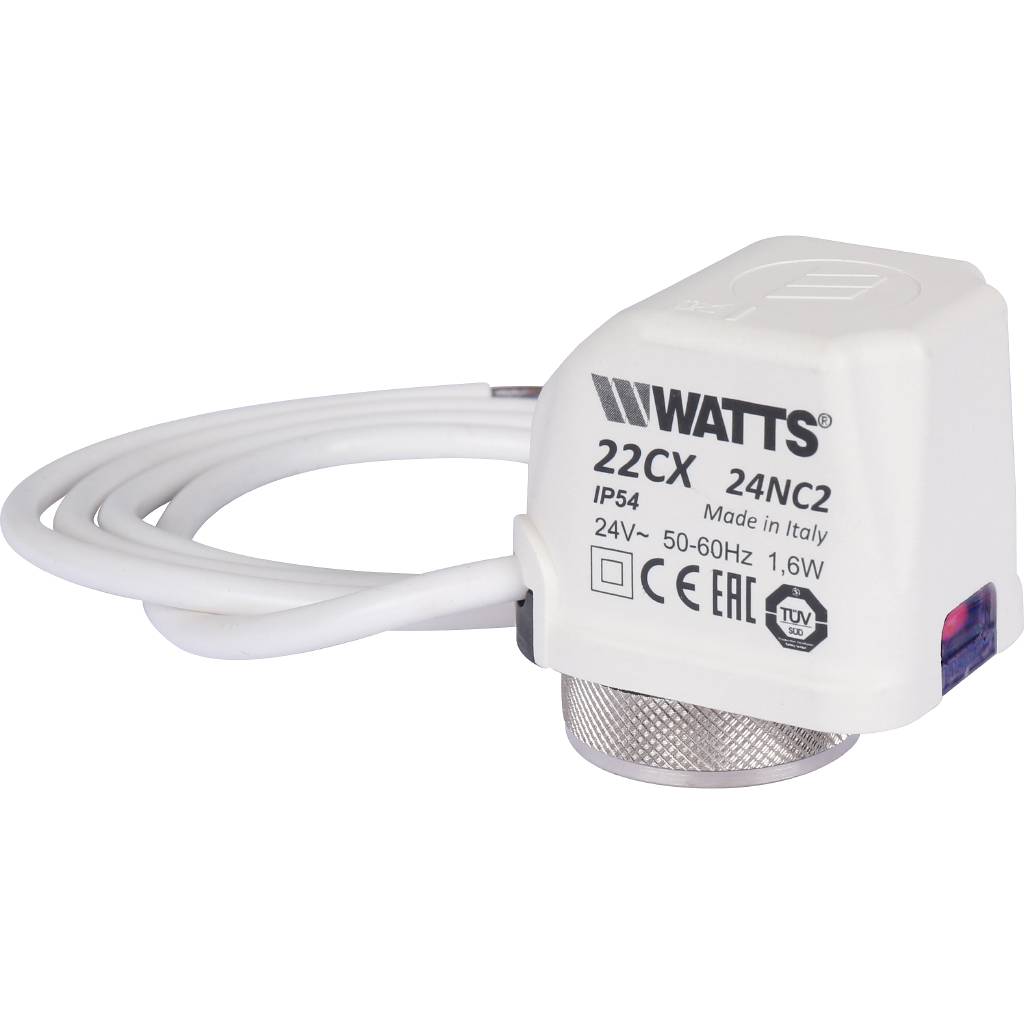 Электротермический сервопривод Watts 22CX24NC2 нормально закрытый, 24 В
