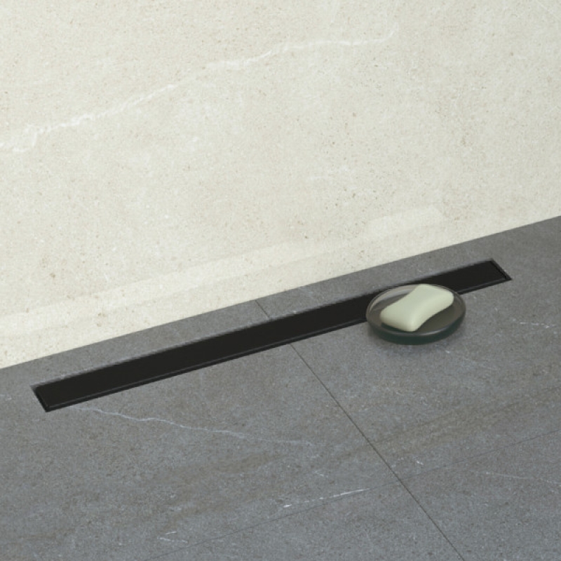 Душевой лоток BETTOSERB BETTO DRAIN Frameless Line 950 Black Matte Черный матовый/полая под плитку, без рамки