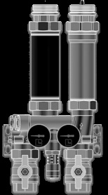 Насосная группа (прямой контур) G1" без насоса соединение для насоса G 1 1/2'' x 130мм в изоляции