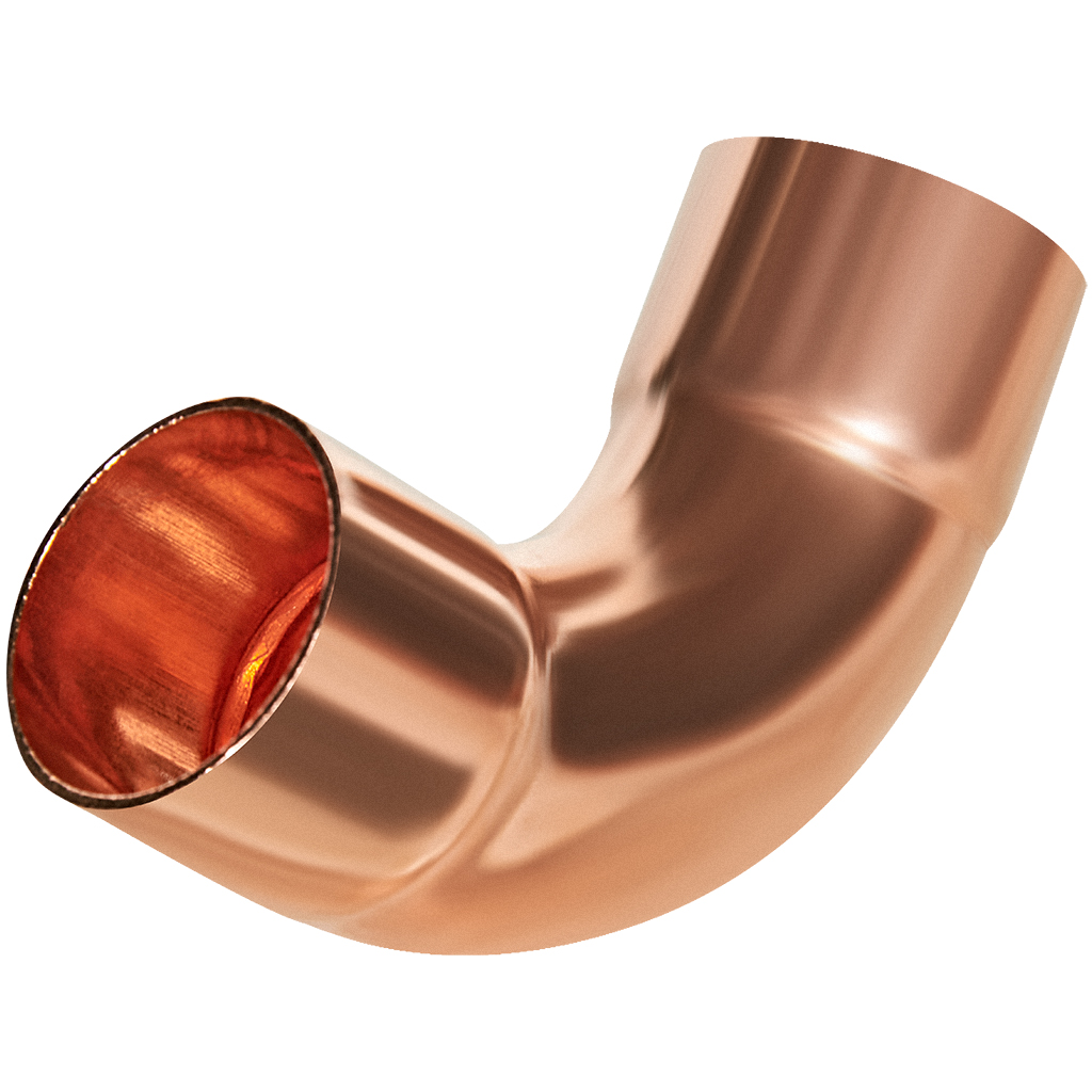 JT-15002A22E JINTIAN отвод 90° ВП-ВП, медь 22, для медных труб под пайку