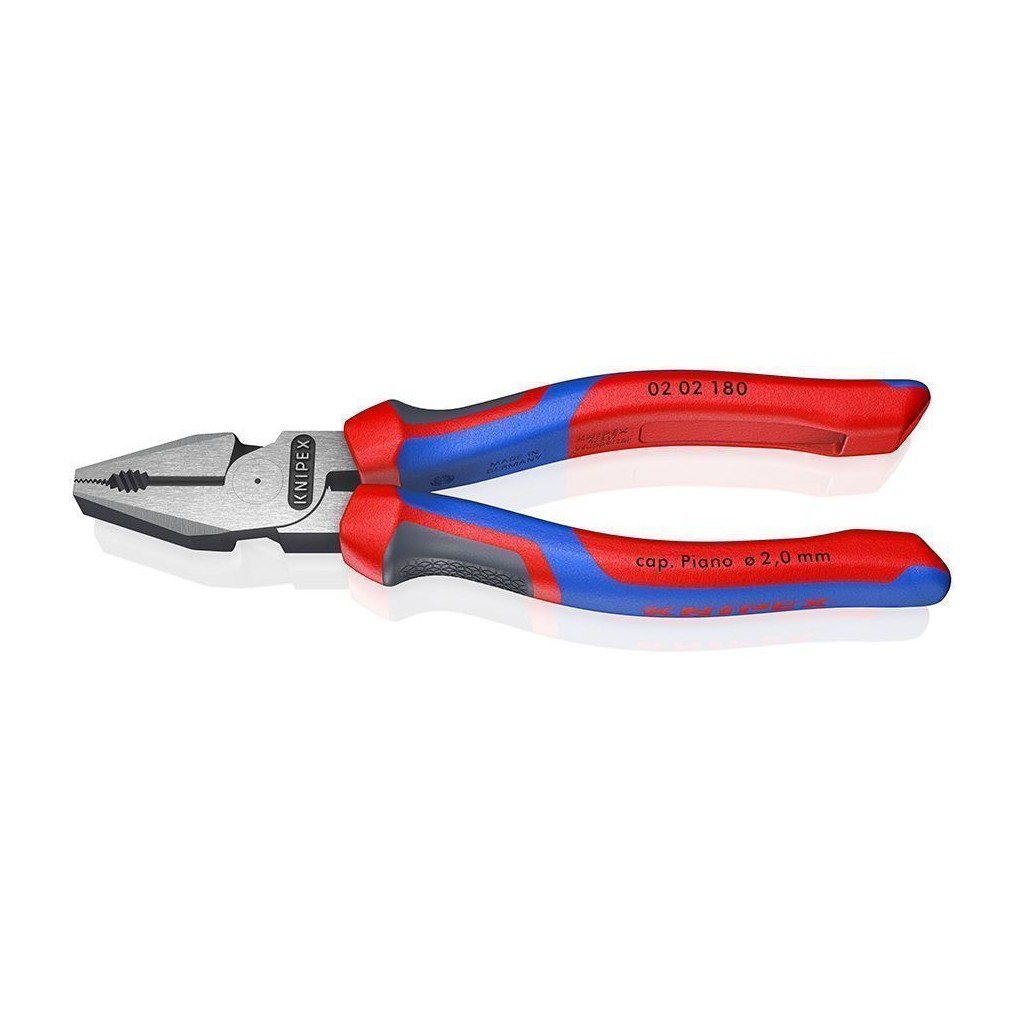 Плоскогубцы KNIPEX комбинированные особой мощности, 180 мм, фосфатированные, 2-комп ручки