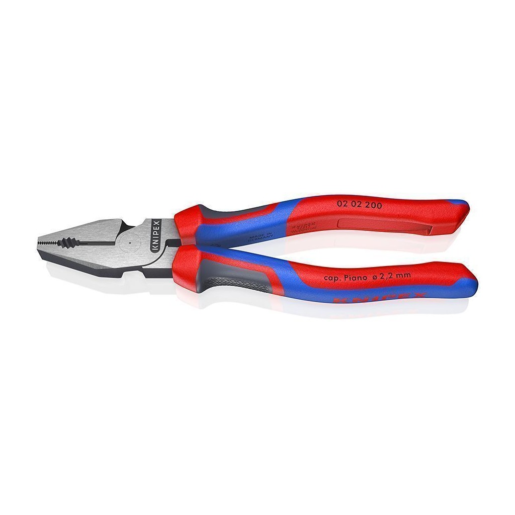 Плоскогубцы KNIPEX комбинированные особой мощности, 200 мм, фосфатированные, 2-комп ручки
