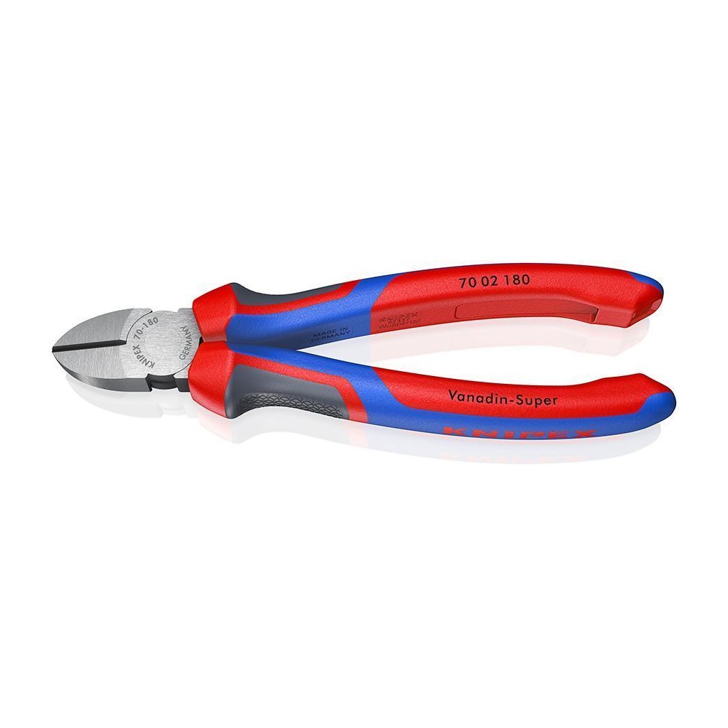 Бокорезы KNIPEX, 180 мм, фосфатированные, 2-комп ручки
