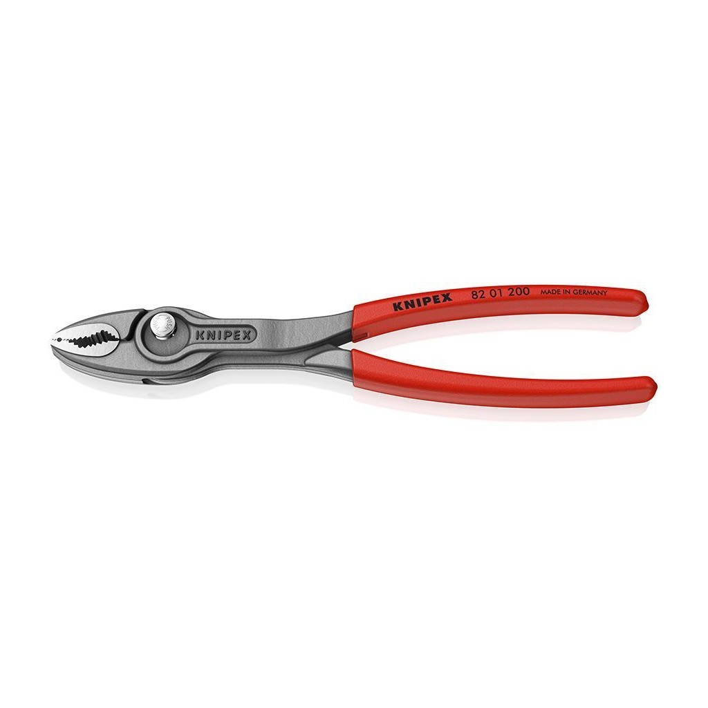Клещи KNIPEX TwinGrip с фронтальным и боковым захватами, зев 4-22 мм, длина 200 мм, обливные ручки