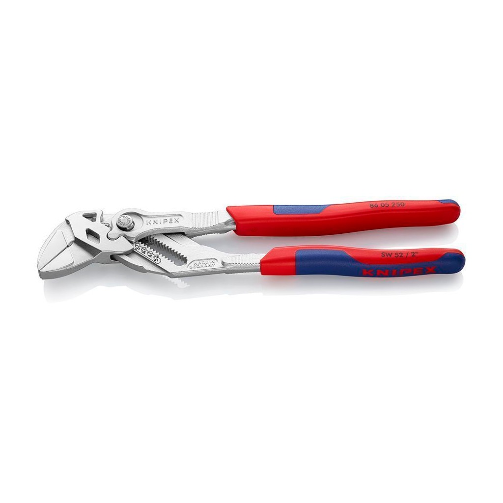 Клещи KNIPEX переставные-гаечный ключ, зев 52 мм, длина 250 мм, хром, 2-комп ручки
