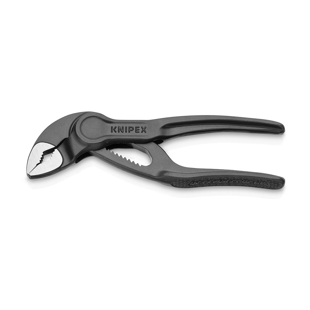 Клещи KNIPEX COBRA XS переставные, зев 28 мм, длина 100 мм, фосфатированные