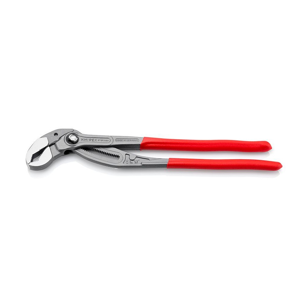 Клещи KNIPEX COBRA переставные, зев 90 мм, длина 400 мм, фосфатированные, обливные ручки