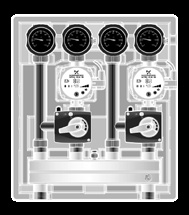 Насосно-смесительный модуль Kombimix 2 MK_Wilo Para 15-7.0