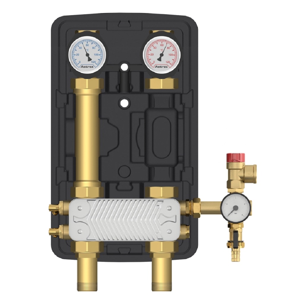 Насосно-смесительный модуль Meibes Kombimix 2UK с насосом Grundfos UPM3 70