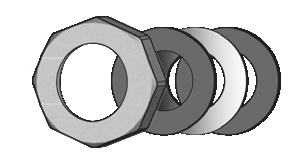Гайка 2" с отверстием под фланец Meibes UK/MK 32mm
