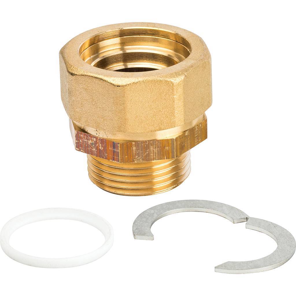 FixLock – комплект концевого фитинга из латуни для подключения трубы Inoflex DN 25 1"      НР