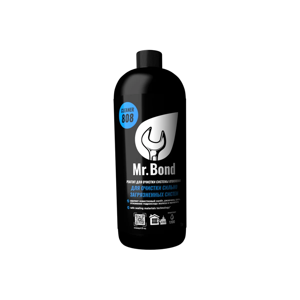 Mr.Bond Cleaner 808 Реагент для очистки сильно загрязненных систем отопления