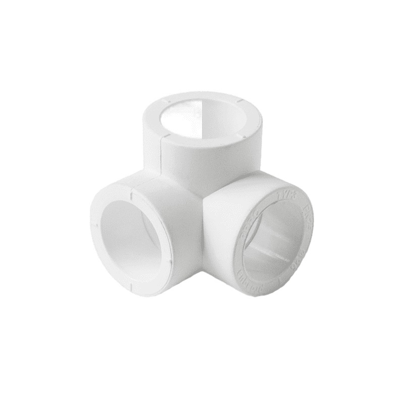 Тройник двухплоскостной Pro Aqua d= 25 PP-R Белый