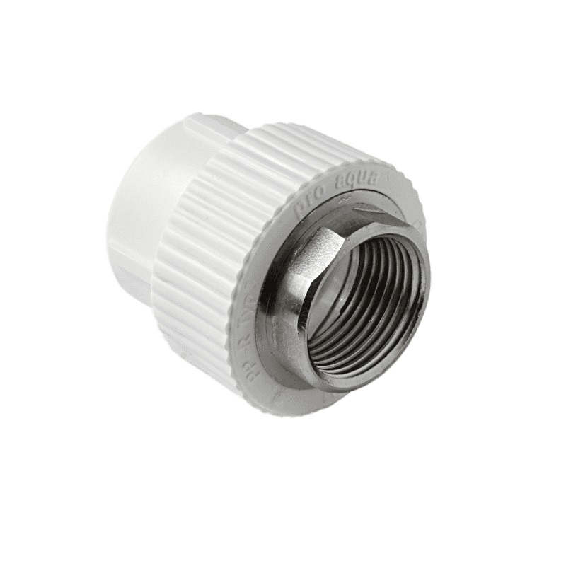 Муфта комбинированная Pro Aqua d= 40-1.1/2 PP-R под ключ ВР Белая