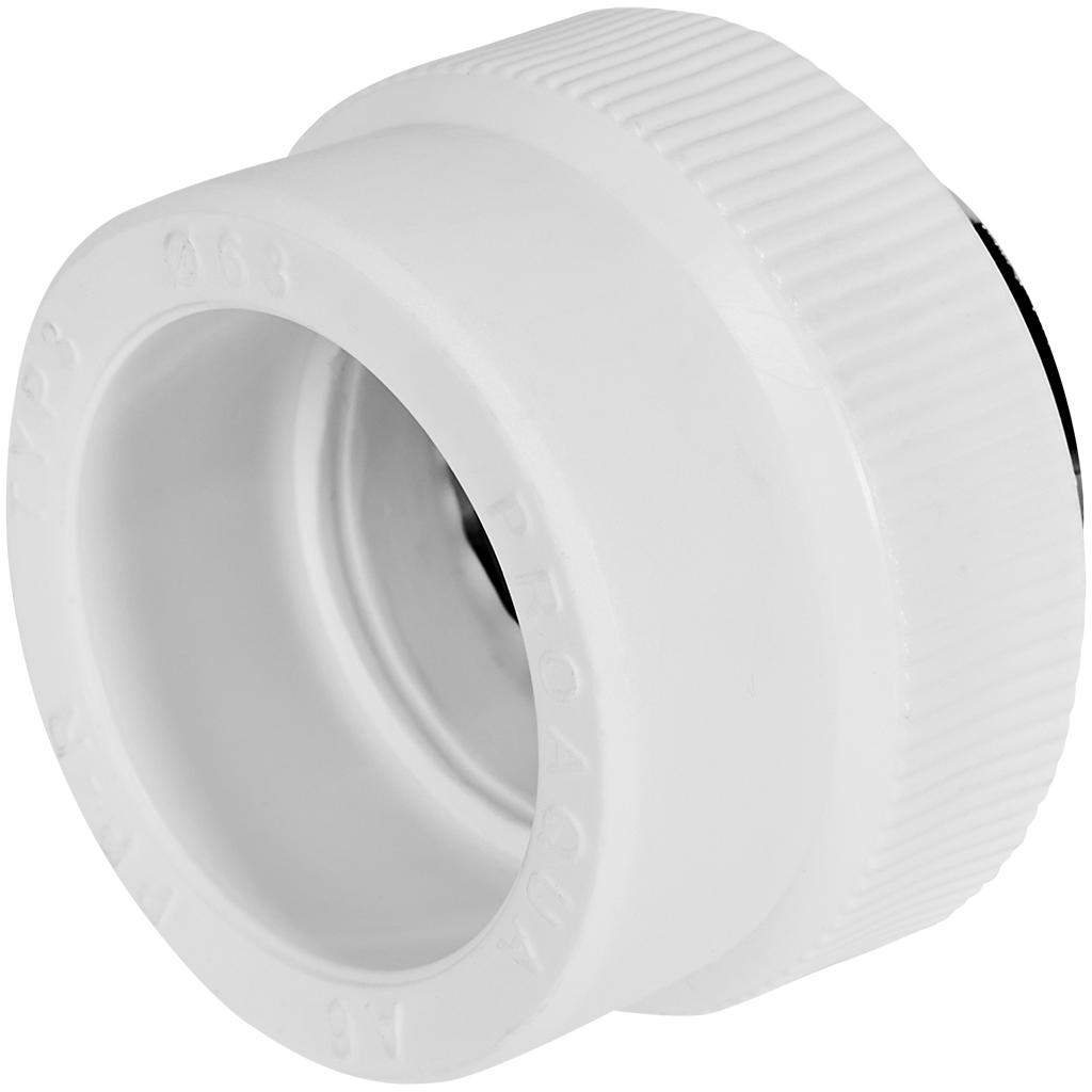 Муфта комбинированная Pro Aqua d= 63-2 PP-R под ключ ВР Белая