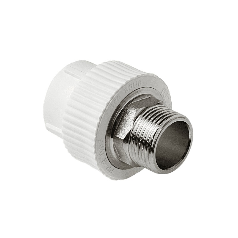 Муфта комбинированная Pro Aqua d= 40-1.1/2 PP-R под ключ НР Белая