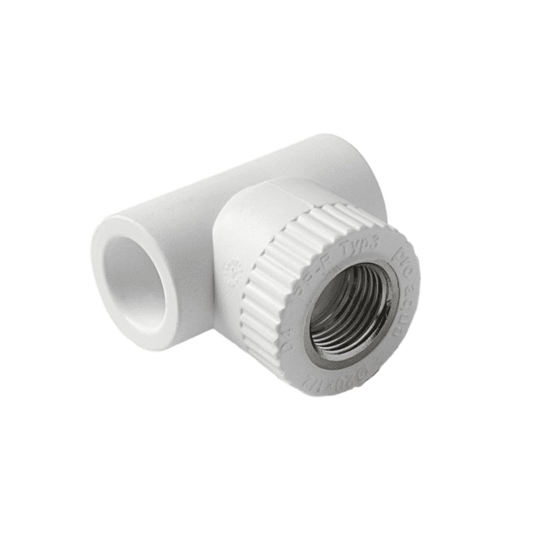 Тройник комбинированный Pro Aqua d=20-3/4 PP-R ВР Белый