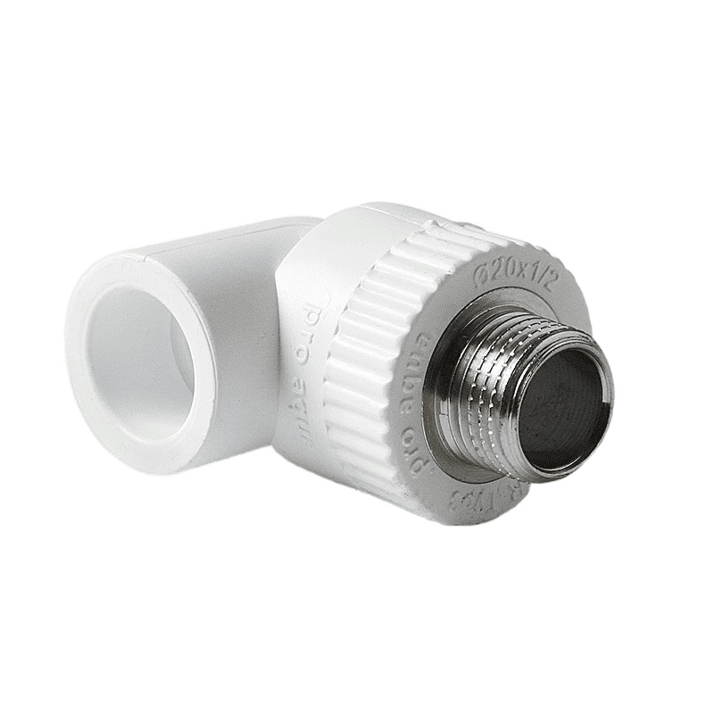 Угольник комбинированный Pro Aqua d=25-3/4 PP-R НР Белый