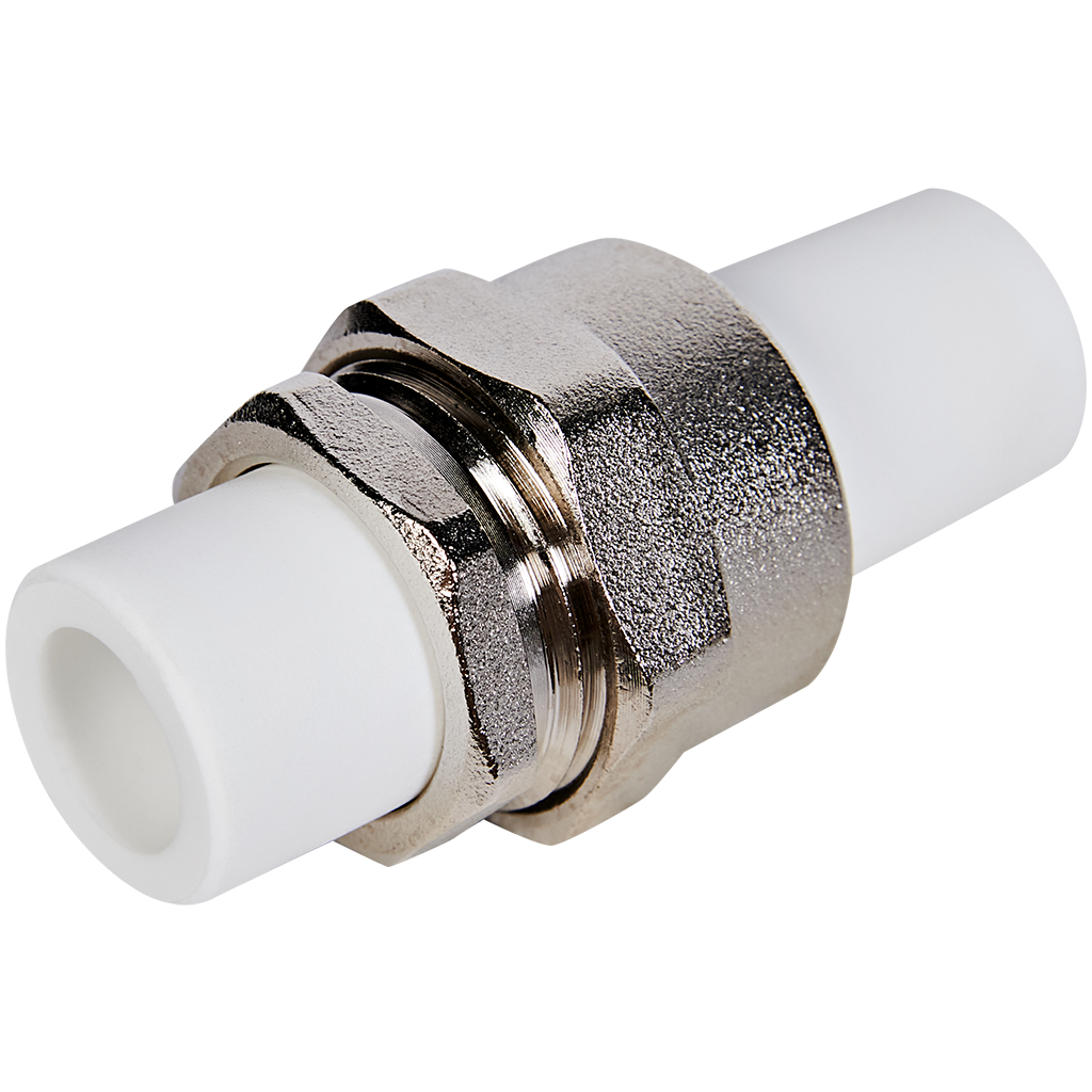 Соединение разъемное комбинированное Pro Aqua d=25-1 PP-R Белое