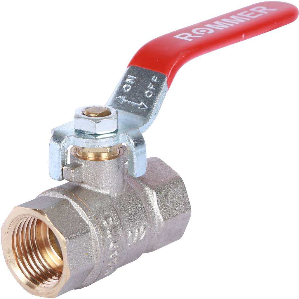 Rommer шаровой кран 1/2" ВН/ВН, ручка рычаг RBV-0001-0110315