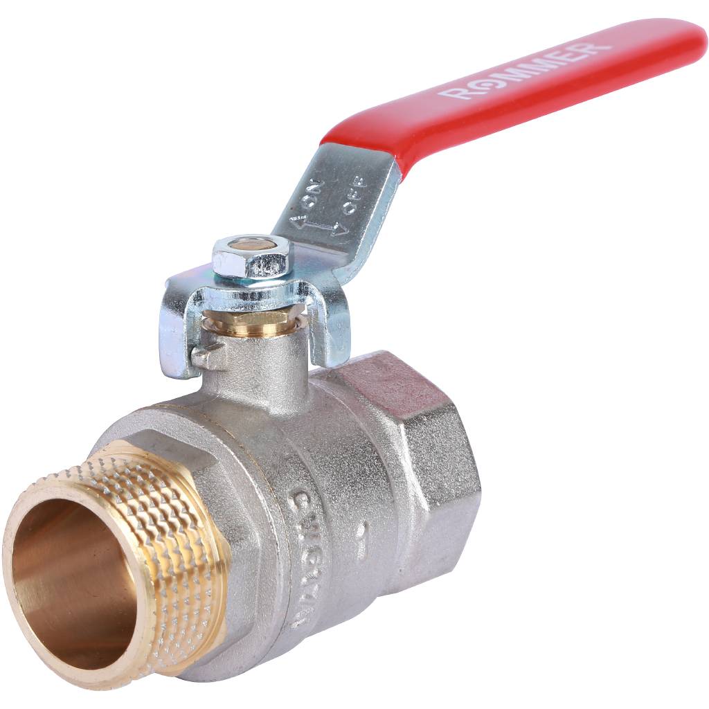 Rommer шаровой кран 1" ВН/НР, ручка рычаг RBV-0002-0210325