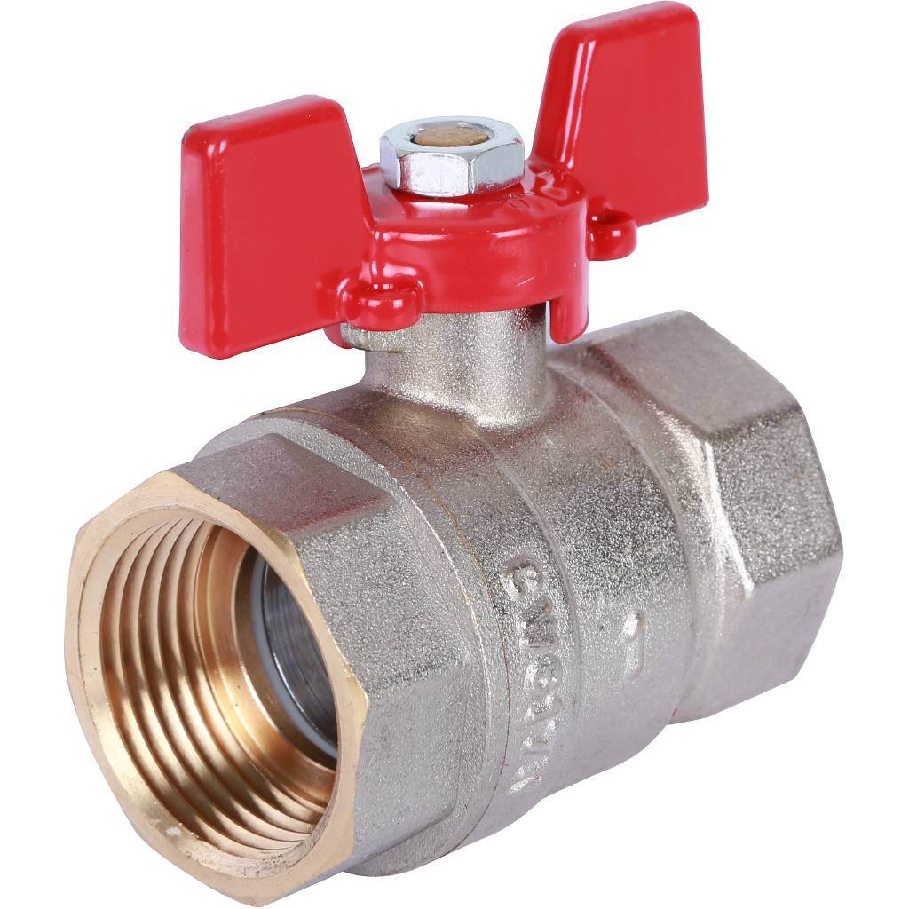 Rommer шаровой кран 1" ВН/ВН, ручка бабочка RBV-0003-0110225