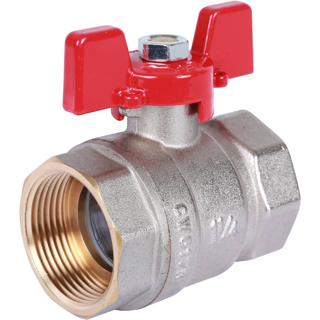 Rommer шаровой кран 1 1/4" ВН/ВН, ручка бабочка RBV-0003-0110232