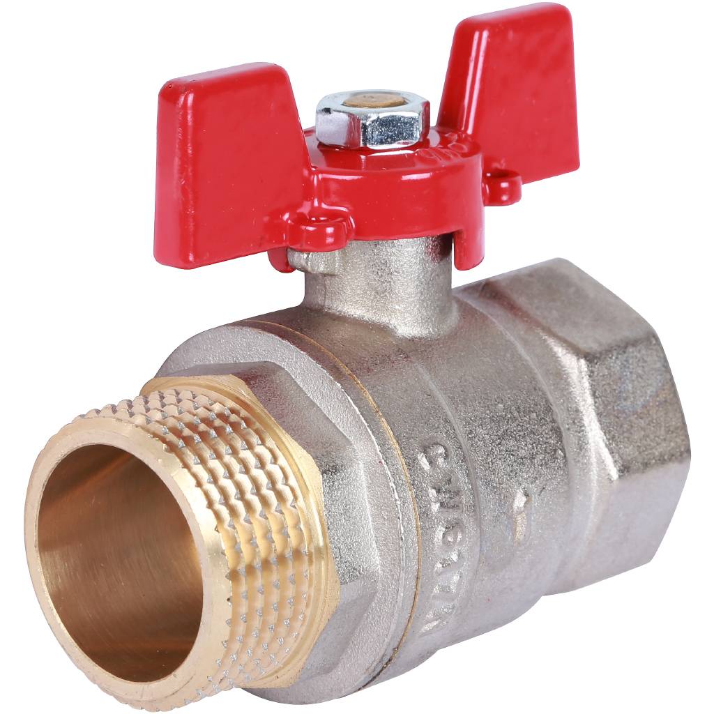 Rommer шаровой кран 1" ВН/НР, ручка бабочка RBV-0004-0210225