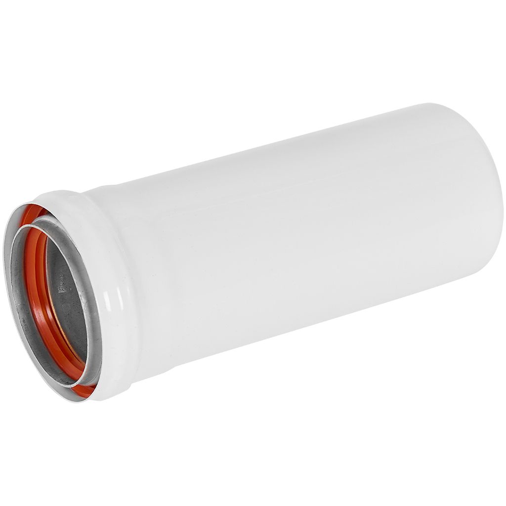 Удлинитель дымохода утепленный традиционный ROMMER D80(п-м), L250 (газоход до 185 градусов)