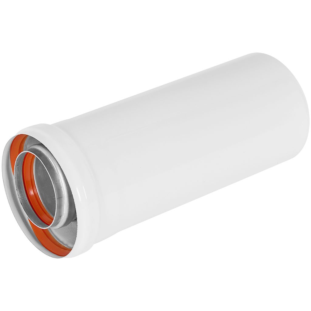 Удлинитель дымохода традиционный коаксиальный ROMMER D60(п-м)/100(м-п), L250