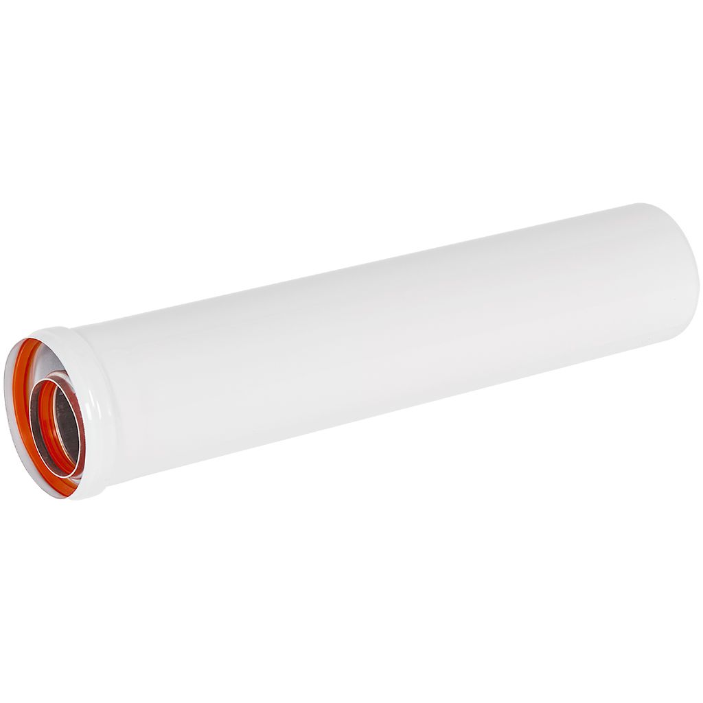 Удлинитель дымохода традиционный коаксиальный ROMMER D60(п-м)/100(м-п), L500