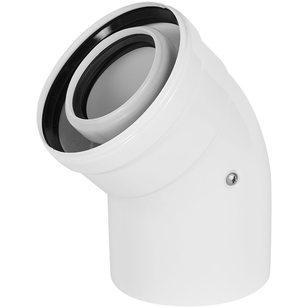 ROMMER RCA-8610-000045 Отвод конденсационный угол 45гр. Ø60/100