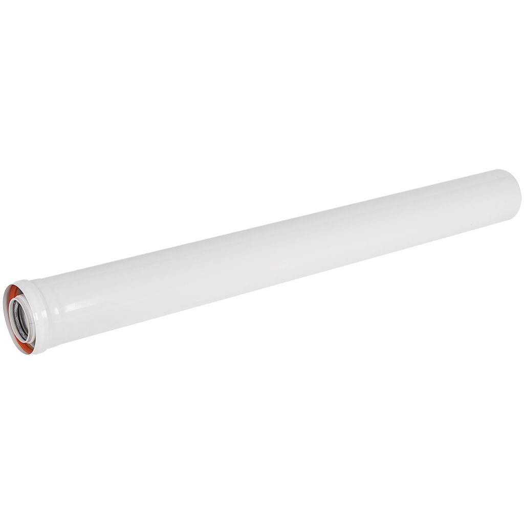 Удлинитель дымохода конденсационный коаксиальный ROMMER D60(п-м)/100(м-п), L1000