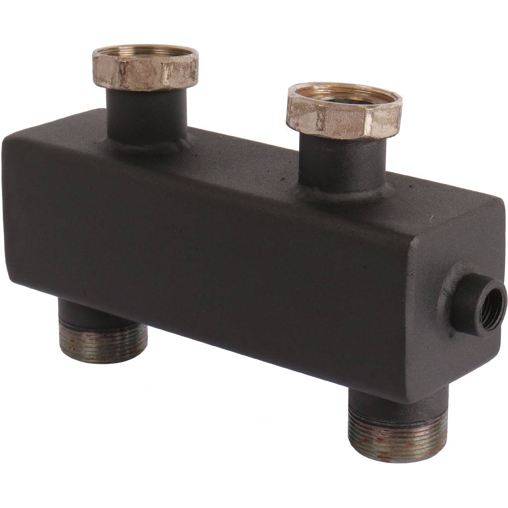 Гидравлическая стрелка с накидными гайками ROMMER RDG-0015 1 1/2, 5,60 м3/час