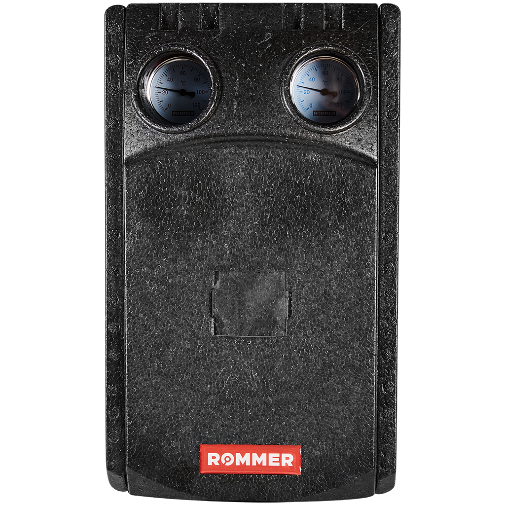 Насосная группа ROMMER с прямым контуром 1  без насоса в теплоизоляции