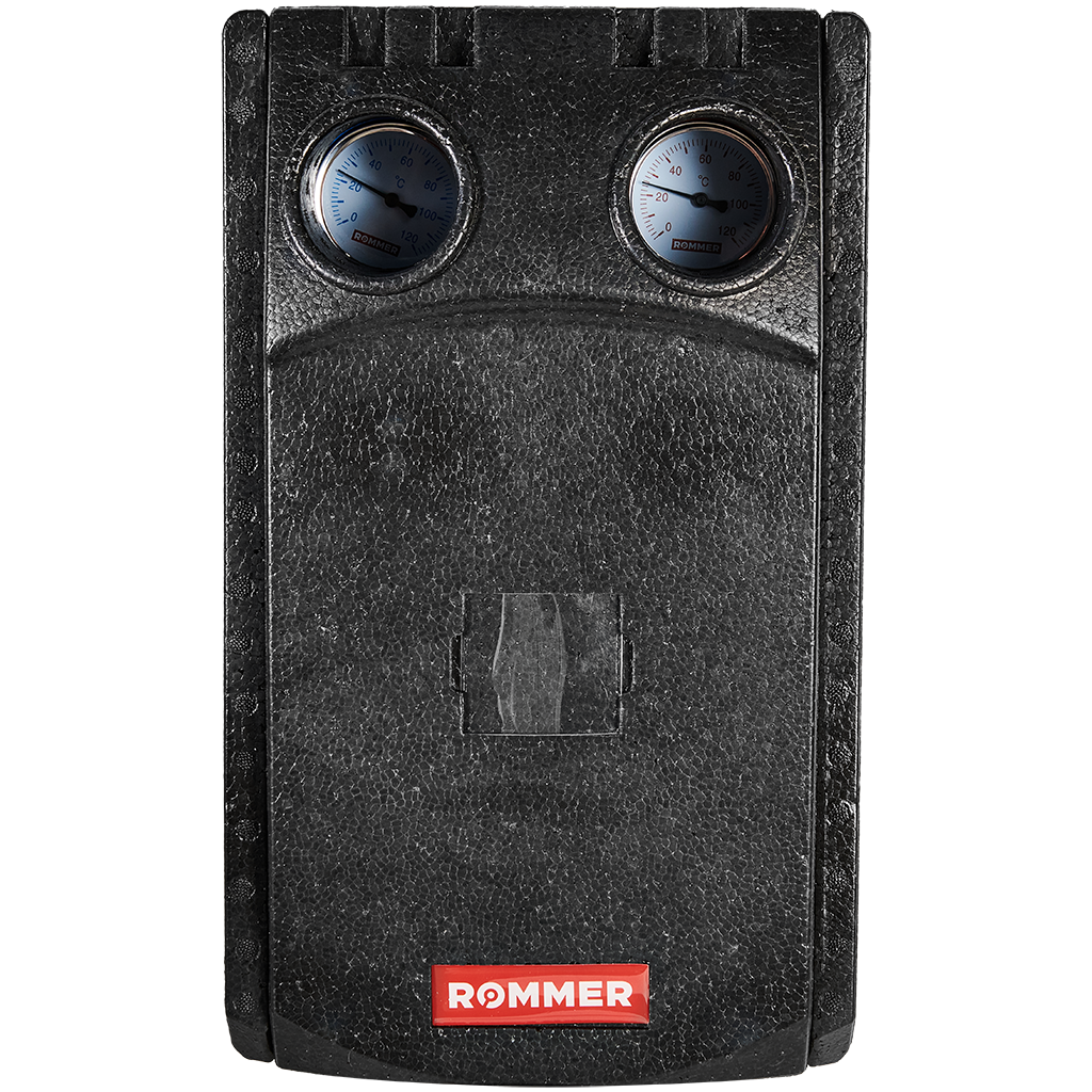 Насосная группа ROMMER с 3-х ходовым приводным смесителем 1  без насоса в теплоизоляции