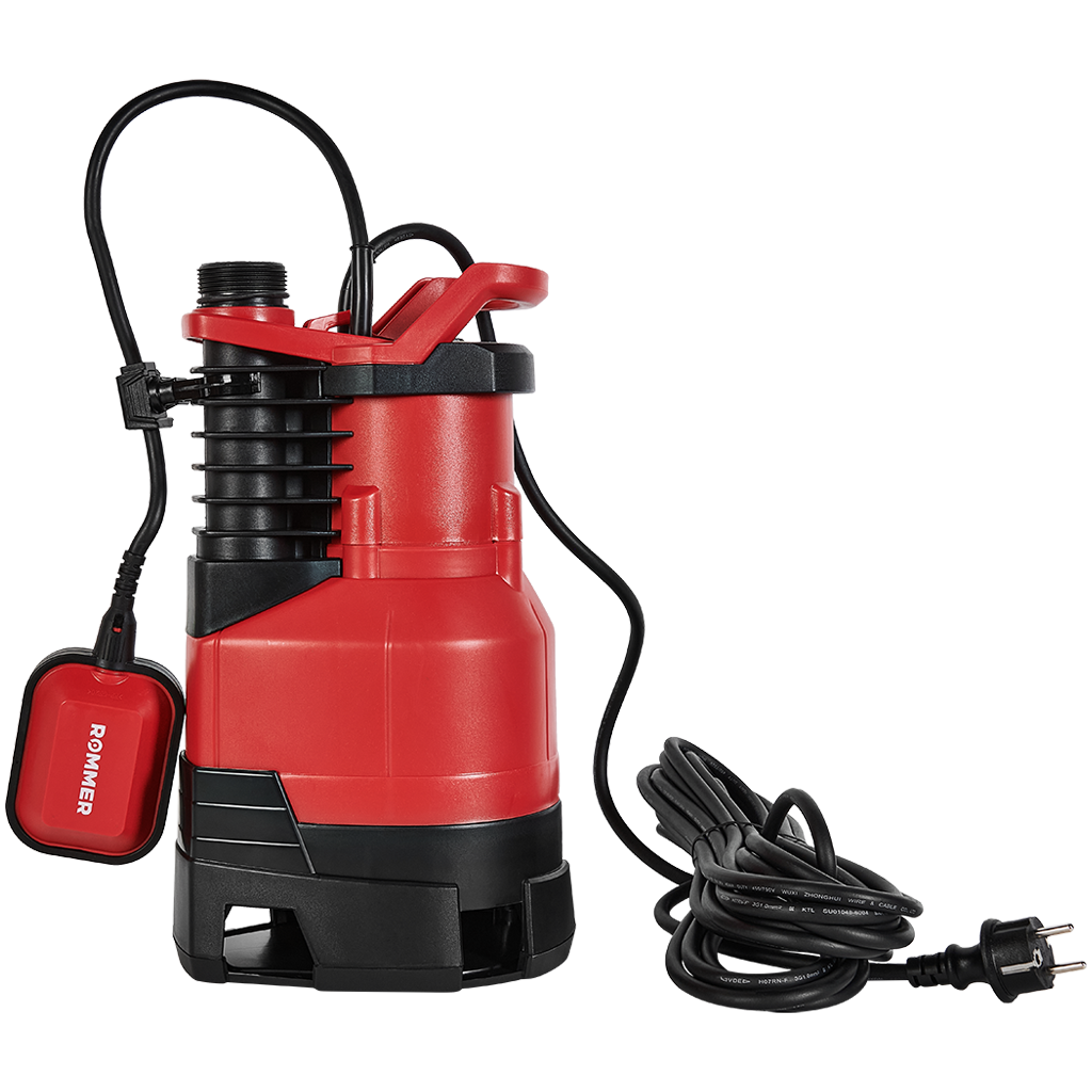ROMMER PROFI Насос дренажный, кабель 10м, 900 Вт, для грязной воды