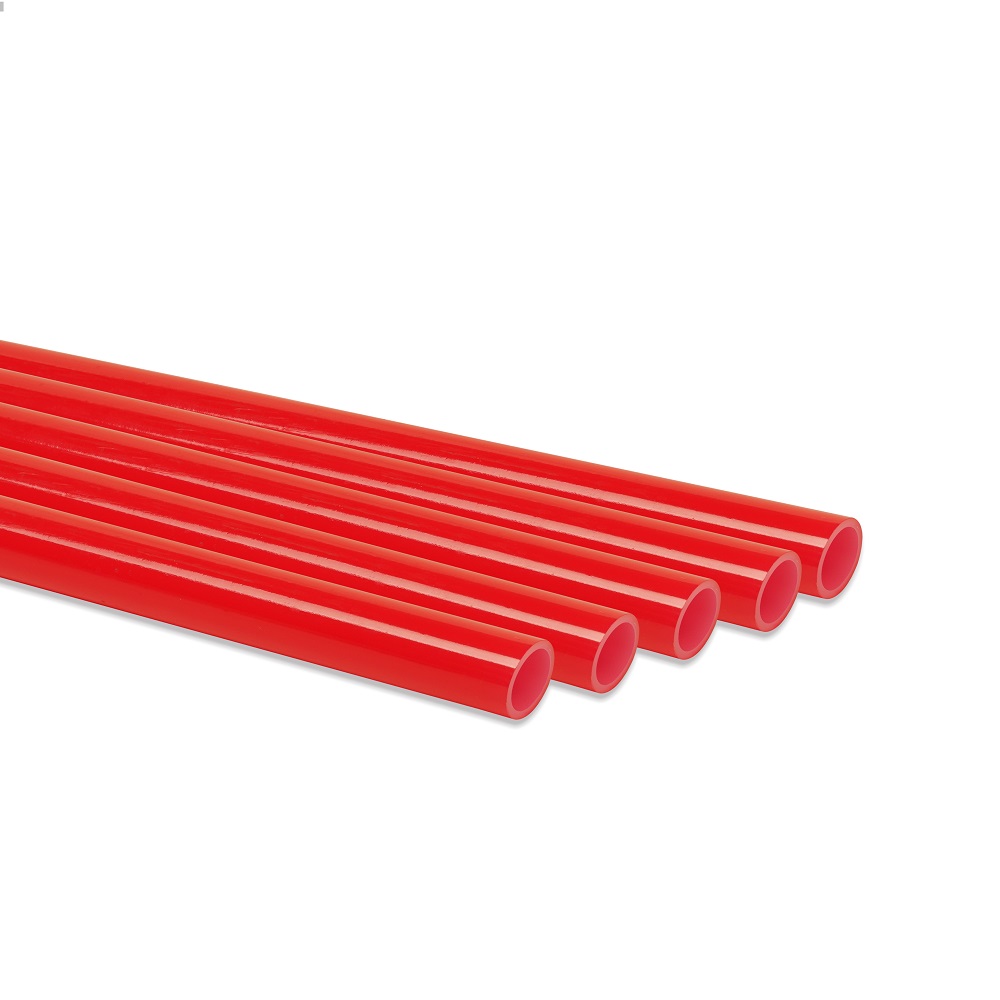 Труба из сшитого полиэтилена ROMMER PEX с кислородным слоем, красная, 16х2,0 (бухта 100 метров)