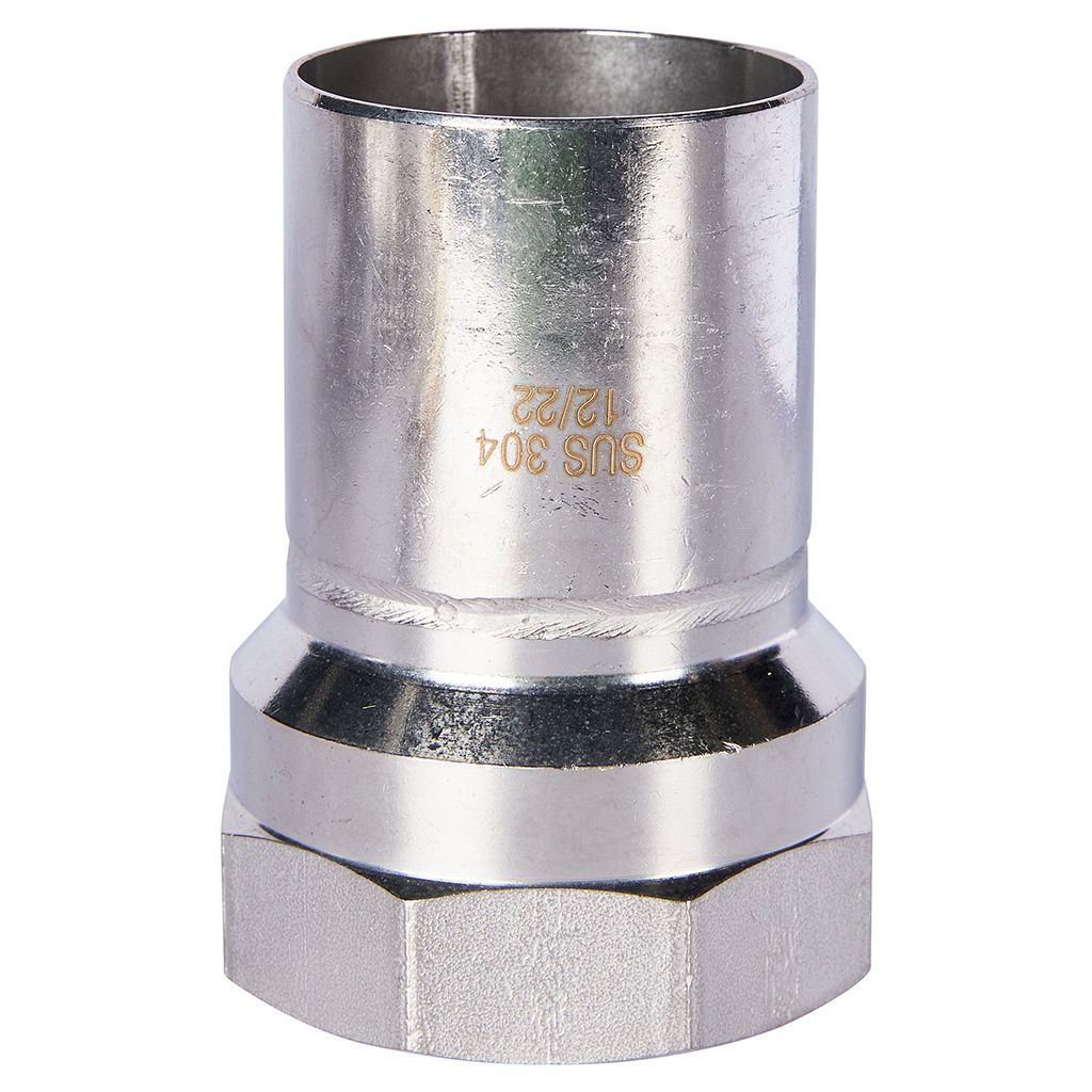 Вставка переходная ROMMER Нпр-ВР, 54х2, из нержавеющей стали прессовой