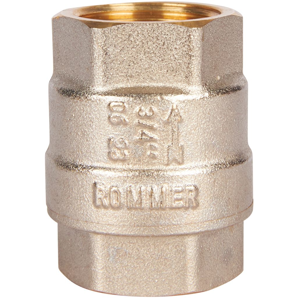 RVC-0001-000020 ROMMER 3/4  Клапан обратный пружинный муфтовый с металлическим седлом
