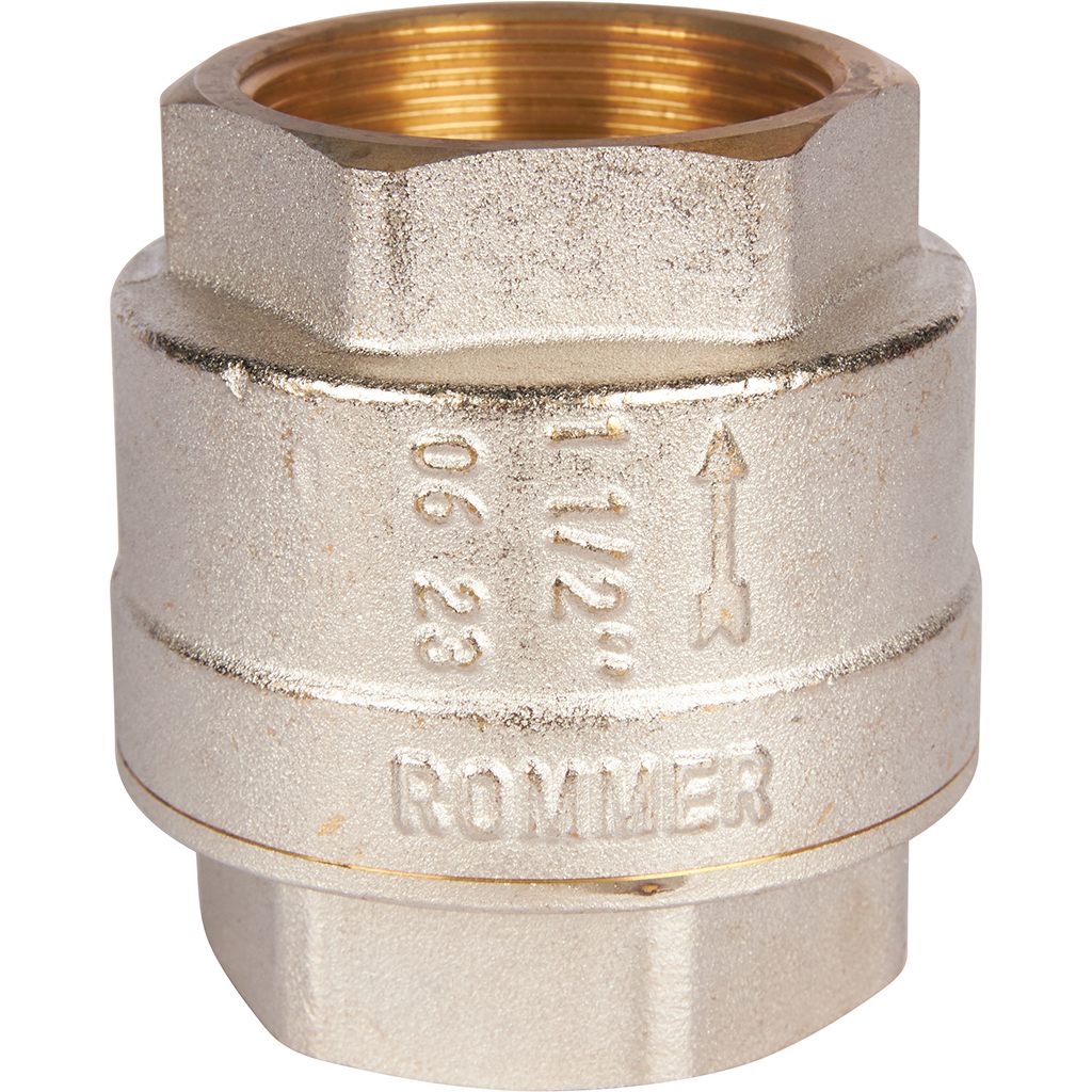 RVC-0001-000040 ROMMER 11/2  Клапан обратный пружинный муфтовый с металлическим седлом
