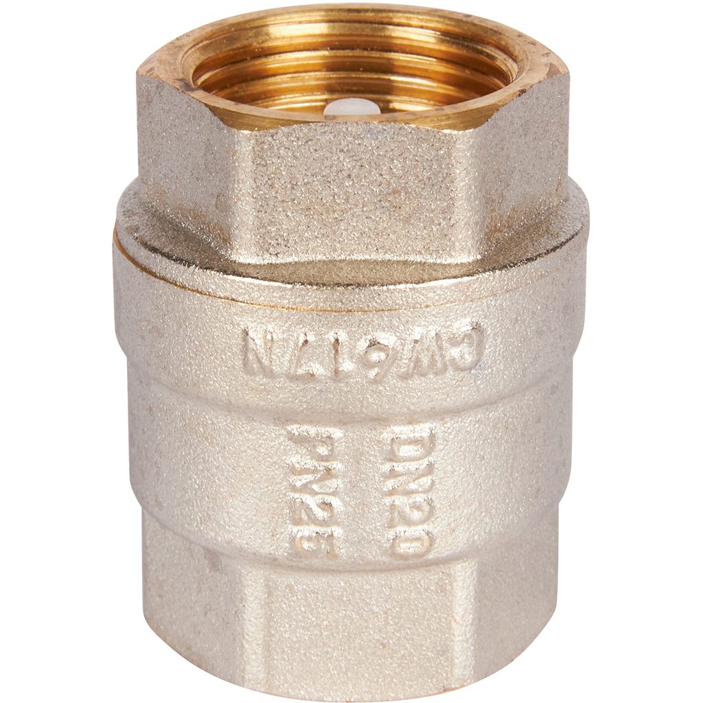 RVC-0002-000020 ROMMER 3/4  Клапан обратный пружинный муфтовый с пластиковым седлом