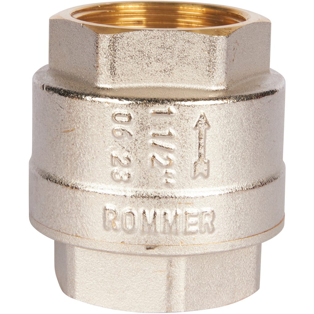 RVC-0002-000040 ROMMER 11/2  Клапан обратный пружинный муфтовый с пластиковым седлом