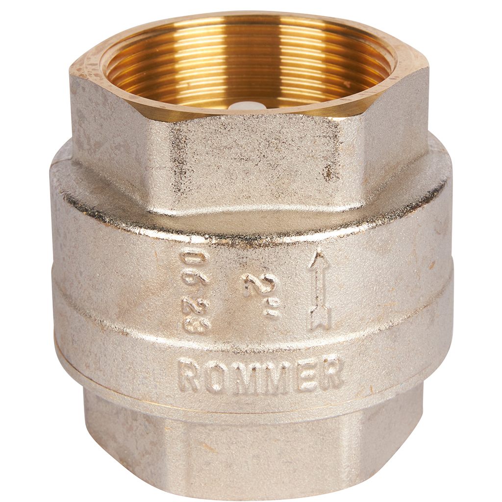 RVC-0002-000050 ROMMER 2  Клапан обратный пружинный муфтовый с пластиковым седлом